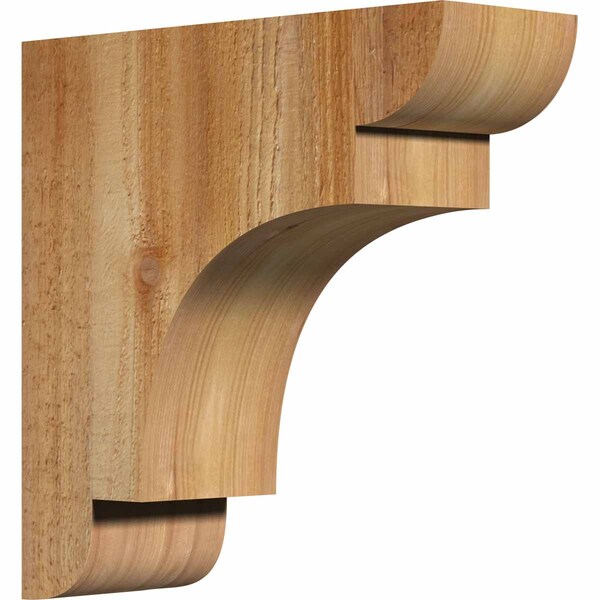 Ekena Millwork New Brighton Rough Sawn Corbel, Western Red Cedar, 4"W x 12"D x 12"H COR04X12X12NEB00RWR - main